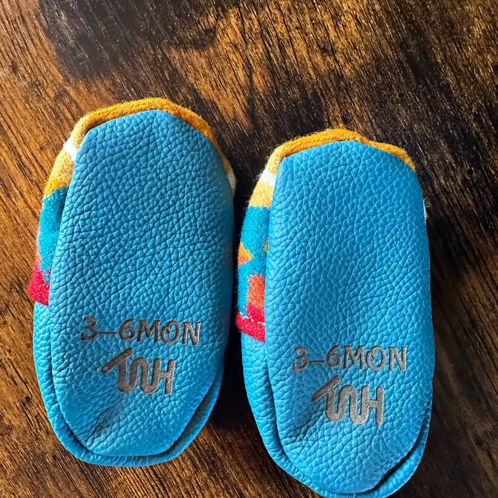 Mila & Hazel Pendleton style Baby Moccasins
